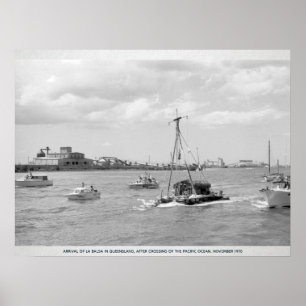 Editable 70er Australia Vintage Travel Poster