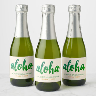 Editable Aloha Tropical Brautparty Mini