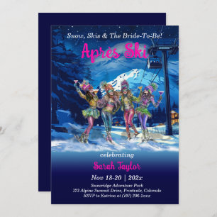 Editable Après Ski Bachelorette Vorlage
