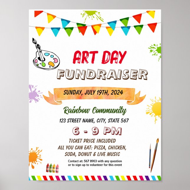 Editable Art fair Flyer Poster (Vorne)