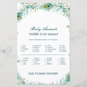 Editable Baby Animal Match, wo ist Mama w Answer