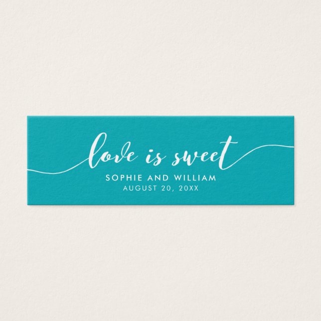 Editable Background Liebe ist Sweet Script Wedding (Vorderseite)