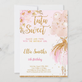 Editable Ballerina Einladung