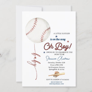 Editable Baseball Baby Dusche Rookie Baby Sprinkle Einladung