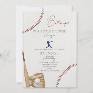 Editable Baseball Birthday Einladung