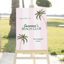 Editable Beach Club Cabana