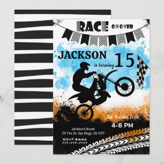 Editable Bike Birthday Einladung, Einladung