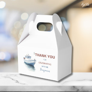 Editable Boat Birthday Gable Box/ Gefallen Box - B Geschenkschachtel