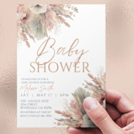 Editable Boho Baby Shower Einladung Gender Neutra