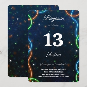 Editable Boy Birthday Einladung