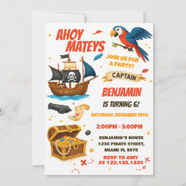 Editable Boys Girls Schatzsuchen Einladung