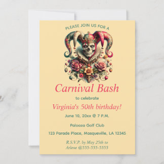 Editable Carnival Bash Einladung