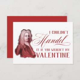 EDITABLE Classic Music mit Händel Valentine Card Einladung