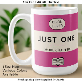 Editable Classic Retro Paperback Book Cover Pink Kaffeetasse