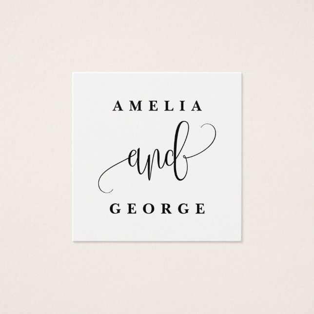 EDITABLE COLOR Gastgeschenk Hochzeit Tags #LCC (Vorderseite)