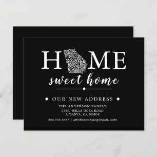 Editable Color GEORGIA Moving Ankündigung