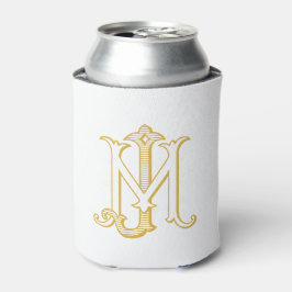 EDITABLE COLOR JM Monogram MJ Monogram kann kühler Dosenkühler