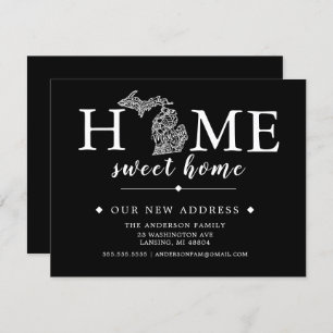 Editable Color MICHIGAN Moving Ankündigung