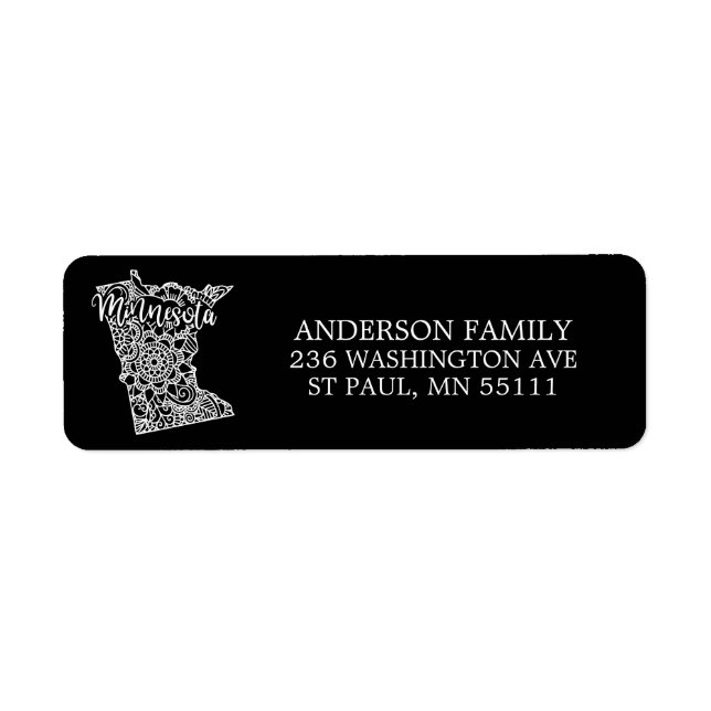 Editable Color MINNESOTA Moving Ankündigung (Vorne)