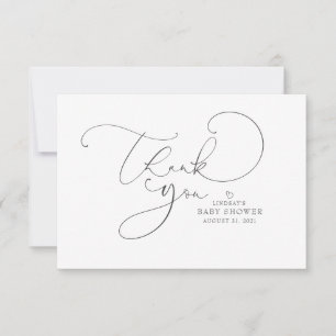 Editable Color Niedlich Script Baby Dusche Vielen 