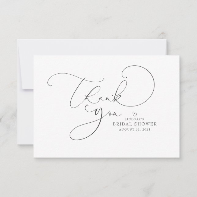 Editable Color Niedlich Script Brautparty Vielen D (Vorderseite)