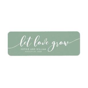 Editable Color Relax Script Let Love Grow Wedding