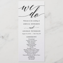 EDITABLE COLOR Wedding Zeremony Program #MSC Programm