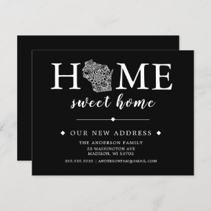 Editable Color WISCONSIN Moving Ankündigung