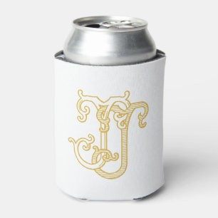 EDITABLE COLORS JJ Monogram JJ Logo Gemütlich Cool Dosenkühler