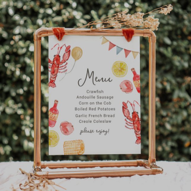 Editable Crawfish Menu Sign (Von Creator hochgeladen)