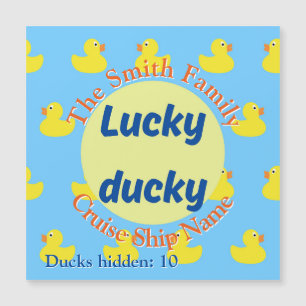 Editable Cruise Duck Door Magnet