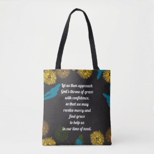 Editable Dandelion Black-ver-tote Tasche