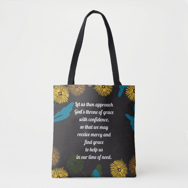 Editable Dandelion Black-ver-tote Tasche (Vorderseite)