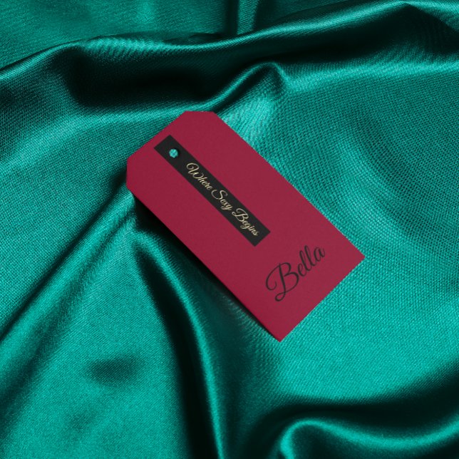 Editable Elegant Lingerie Branding Design  Geschenkanhänger (Von Creator hochgeladen)