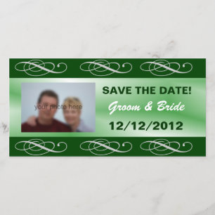 Editable elegantes grünes wedding Save the Date