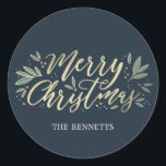 EDITABLE FARBE Christmas Glow Sticker<br><div class="desc">Unsere modernen und schicken personalisierten Aufkleber können als Umschlag Aufkleber,  Geschenketiketten,  Günstige Aufkleber,  Artikeletiketten und vieles mehr verwendet werden. Die Möglichkeiten sind endlos,  also gehen Sie voran und nutzen Sie sie kreativ. In anderen Farben erhältlich. Auf Wunsch sind auch benutzerdefinierte Farben erhältlich.</div>