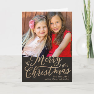 EDITABLE FARBE Frohe Weihnachtsgrüße Karte