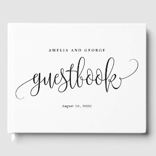 EDITABLE FARBE Lovely Calligraphy LCC Wedding Gästebuch