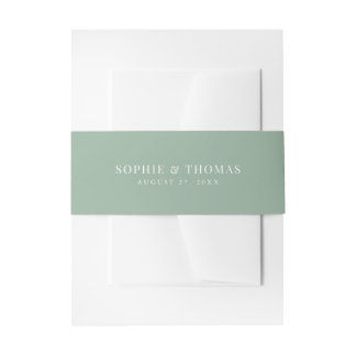 Editable Farbe Moderne klassische Hochzeit Einladungsbanderole