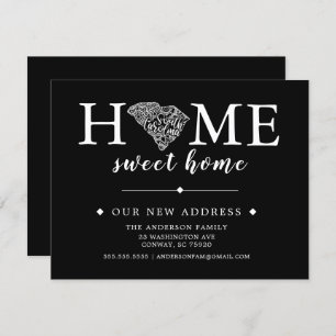 Editable Farbe SÜD CAROLINA Bewegende Ankündigung