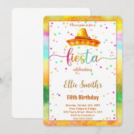 Editable Fiesta Birthday Einladung