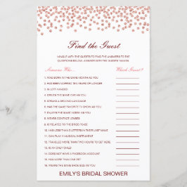 Editable Find the Guest Brautparty Game