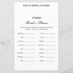 Editable finish Bride and Groom's Phrase Bridal