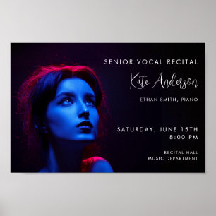 Editable Foto Music Concert Template Poster