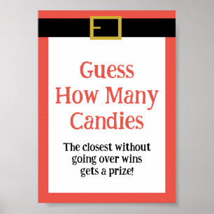 Editable Fun Christmas Game Sign Poster