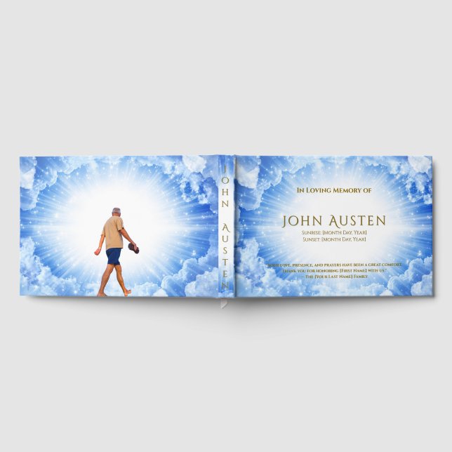 Editable Funeral Guest Book Gästebuch (Voll)