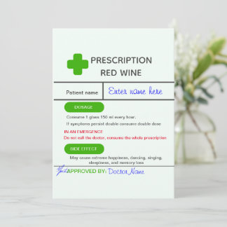 Editable Funny Wine Label Template Einladung