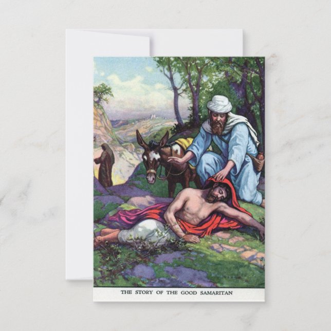 Editable Good Samaritan Gebet für Kindheit (Vorderseite)