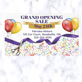 Editable Grand Opening Sale Banner