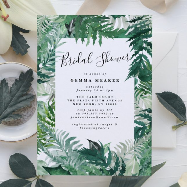 Editable Greenery Modern Bridal (Von Creator hochgeladen)
